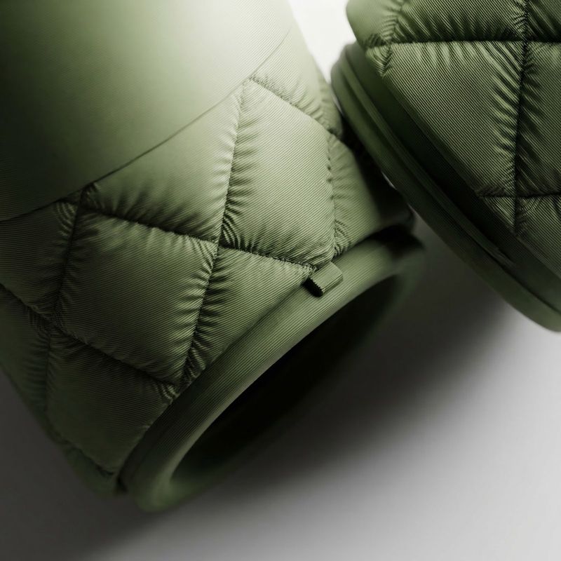 Casa si Gradina - Mobilier - Organizare si depozitare - Cutii depozitare - Cutie Depozitare de Voiaj cu Textura Matlasata, Verde, 5 cm - Infinity.ro