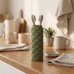 Casa si Gradina - Mobilier - Organizare si depozitare - Cutii depozitare - Cutie Depozitare de Voiaj cu Textura Matlasata, Verde, 5 cm - Infinity.ro