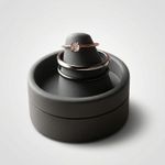 Fashion, accesorii si bijuterii - Femei - Bijuterii femei - Cutii bijuterii - Suport Inele Elegant, Negru, 6 cm - Infinity.ro
