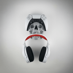 PC, gaming si accesorii - Gaming - Accesorii gaming - Accesorii console gaming - Suport de perete pentru controller PS5 si casti gaming, design craniu, gri, 111x137x89mm - Infinity.ro