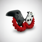 PC, gaming si accesorii - Gaming - Accesorii gaming - Accesorii console gaming - Suport Dublu Controller Xbox, pentru birou, design Kraken, rosu - Infinity.ro