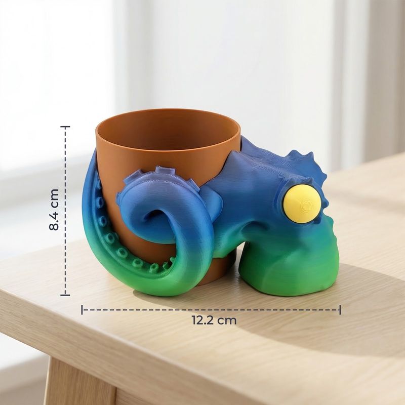 Carti si Birotica - Birotica - Accesorii de birou - Suporturi accesorii birou - Suport Pixuri Tentacular Decorativ, Multicolor, 16 cm - Infinity.ro