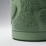 Casa si Gradina - Gradinarit si plante - Plante si ghivece - Ghivece si suporturi - Ghiveci decorativ verde, 14 cm, cu drenaj integrat, textura organica - Infinity.ro