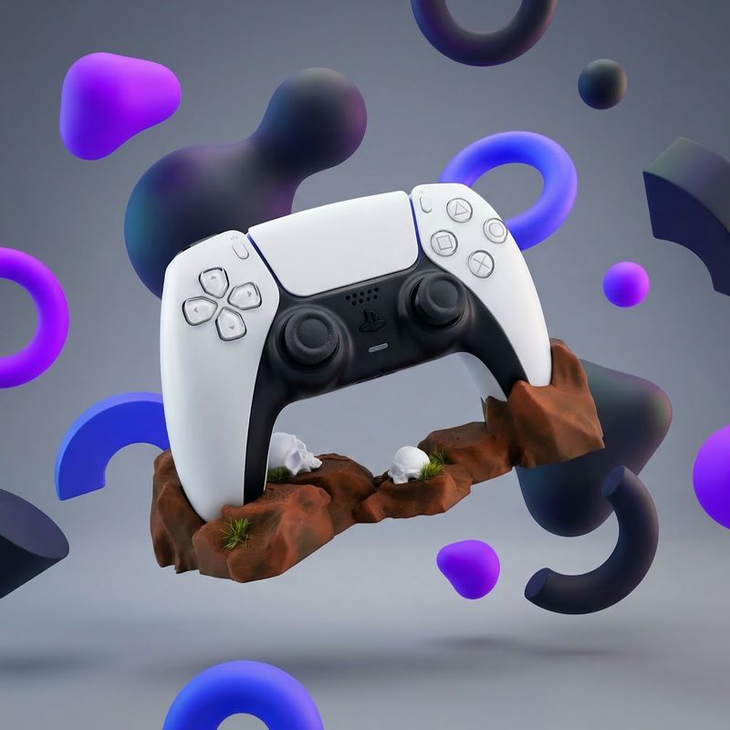 PC, gaming si accesorii - Gaming - Accesorii gaming - Accesorii console gaming - Suport Controller cu Design Canion, Maro, 19 cm - Infinity.ro
