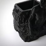 Carti si Birotica - Birotica - Accesorii de birou - Suporturi accesorii birou - Suport Pixuri Sculptural, Negru, 17 cm - Infinity.ro