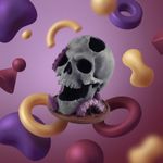 Jucarii, Copii si Bebe - Jucarii si jocuri - Jocuri si puzzle - Jocuri de societate - Turn de Zaruri Fantezie cu Craniu si Tentacule, Gri, 13 cm - Infinity.ro