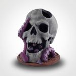 Jucarii, Copii si Bebe - Jucarii si jocuri - Jocuri si puzzle - Jocuri de societate - Turn de Zaruri Fantezie cu Craniu si Tentacule, Gri, 13 cm - Infinity.ro