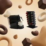 Electronice si Electrocasnice - Electrocasnice bucatarie - Preparare bauturi - Accesorii si consumabile aparate preparare bauturi - Suport Capsule Cafea Vertical cu Acces Dublu, Negru, 25 cm - Infinity.ro
