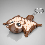 Market - Cadouri - Suveniruri - Breloc Veverita Zburatoare Merle the Flying Squirrel 3D, Model Articulat, Jucarie si Decor Colectionabil - Infinity.ro