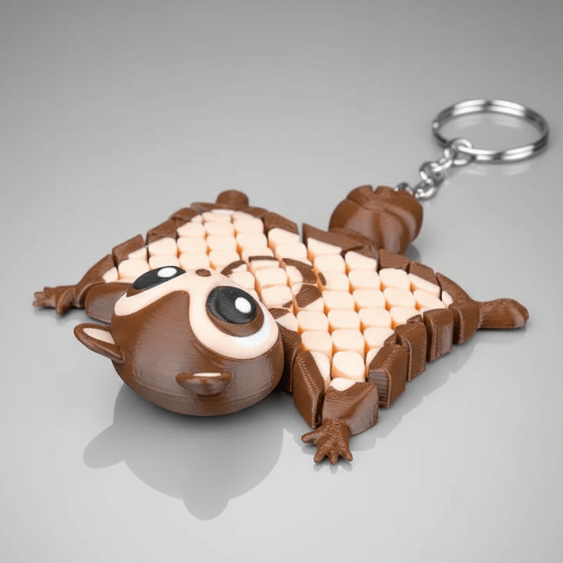 Market - Cadouri - Suveniruri - Breloc Veverita Zburatoare Merle the Flying Squirrel 3D, Model Articulat, Jucarie si Decor Colectionabil - Infinity.ro