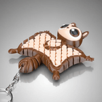 Market - Cadouri - Suveniruri - Breloc Veverita Zburatoare Merle the Flying Squirrel 3D, Model Articulat, Jucarie si Decor Colectionabil - Infinity.ro