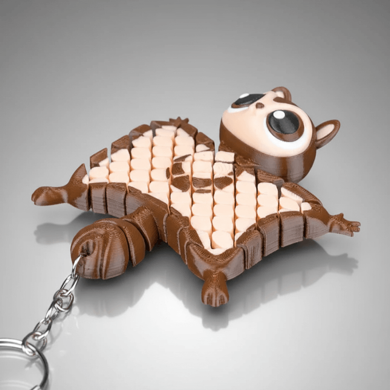 Market - Cadouri - Suveniruri - Breloc Veverita Zburatoare Merle the Flying Squirrel 3D, Model Articulat, Jucarie si Decor Colectionabil - Infinity.ro