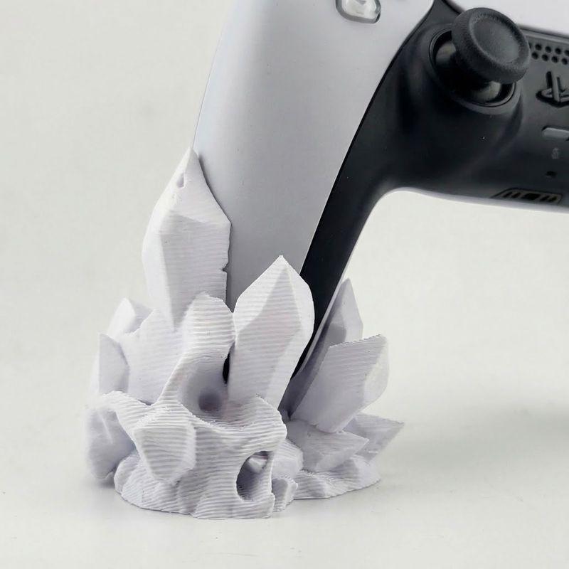 PC, gaming si accesorii - Gaming - Accesorii gaming - Accesorii console gaming - Suport pentru Controller, Alb, 7 cm, design cristale - Infinity.ro