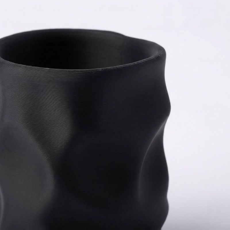 Carti si Birotica - Birotica - Accesorii de birou - Suporturi accesorii birou - Organizator Birou Sculptural, Negru, 16 cm - Infinity.ro