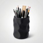 Carti si Birotica - Birotica - Accesorii de birou - Suporturi accesorii birou - Organizator Birou Sculptural, Negru, 16 cm - Infinity.ro