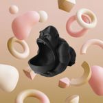 Casa si Gradina - Decoratiuni - Obiecte decorative - Vaze si boluri decorative - Bol Decorativ Sculptural Gorilla, Negru, 18 cm - Infinity.ro