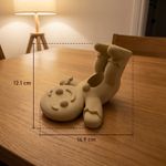 Casa si Gradina - Bucatarie si vesela - Accesorii bar - Suporturi bauturi - Suport Sticla de Vin cu Personaj Festiv, Bej, 16 cm - Infinity.ro