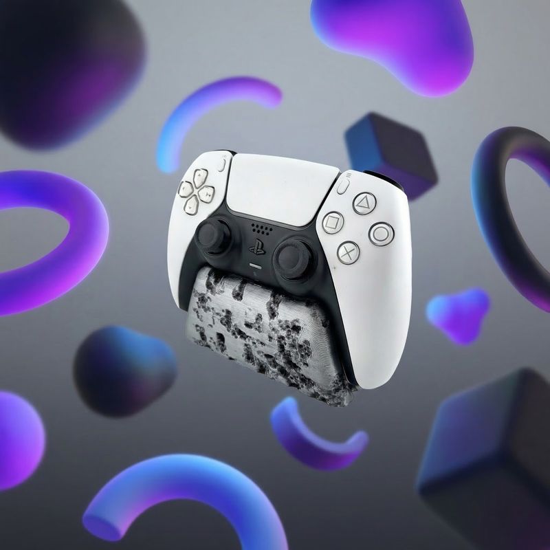 PC, gaming si accesorii - Gaming - Accesorii gaming - Accesorii console gaming - Suport pentru Controller, Argintiu, 12cm, pentru PlayStation 5 - Infinity.ro
