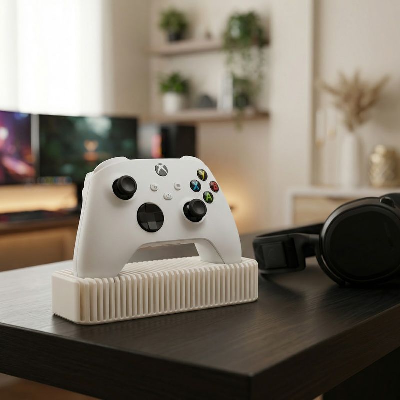 PC, gaming si accesorii - Gaming - Accesorii gaming - Accesorii console gaming - Suport Controller, Bej, 17 cm - Infinity.ro