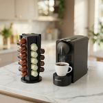 Electronice si Electrocasnice - Electrocasnice bucatarie - Preparare bauturi - Accesorii si consumabile aparate preparare bauturi - Suport Rotativ pentru 36 Capsule Cafea, Negru, 11 cm - Infinity.ro
