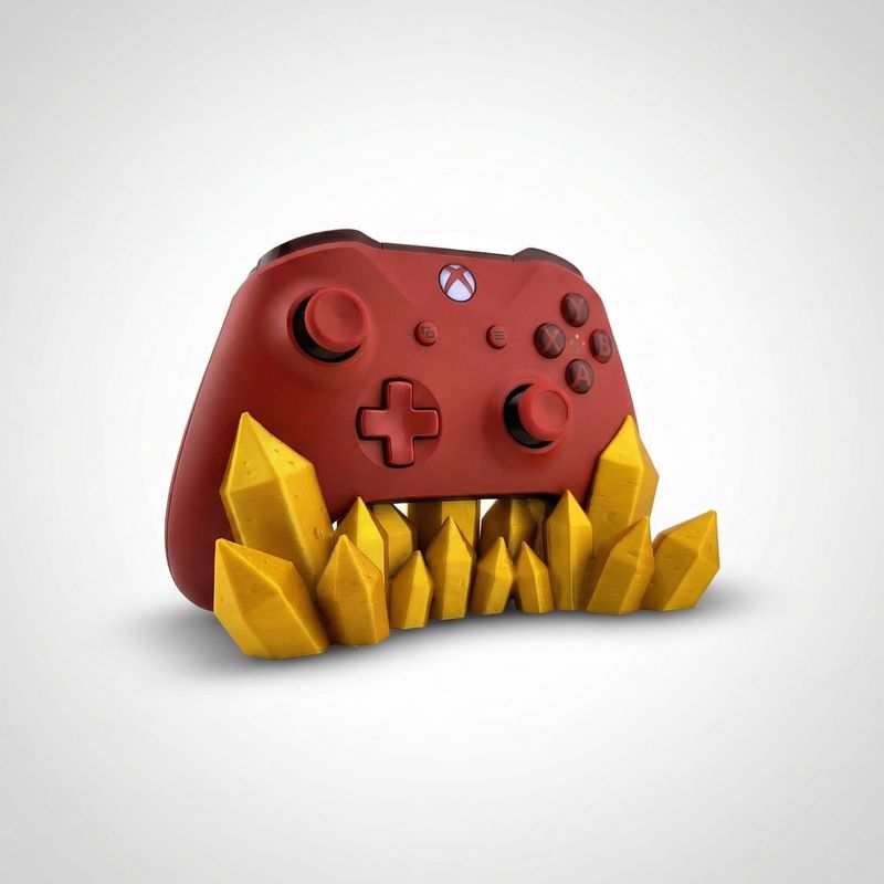 PC, gaming si accesorii - Gaming - Accesorii gaming - Accesorii console gaming - Suport controller gaming cu design cristale, auriu, 15 cm - Infinity.ro
