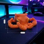 PC, gaming si accesorii - Gaming - Accesorii gaming - Accesorii console gaming - Suport Controller Tentacular Decorativ, Portocaliu, 15cm - Infinity.ro