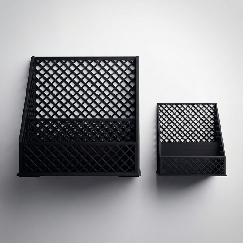 Carti si Birotica - Carti - Accesorii pentru cititori - Suport Reviste cu Model Grilaj, Negru, 22 cm - Infinity.ro