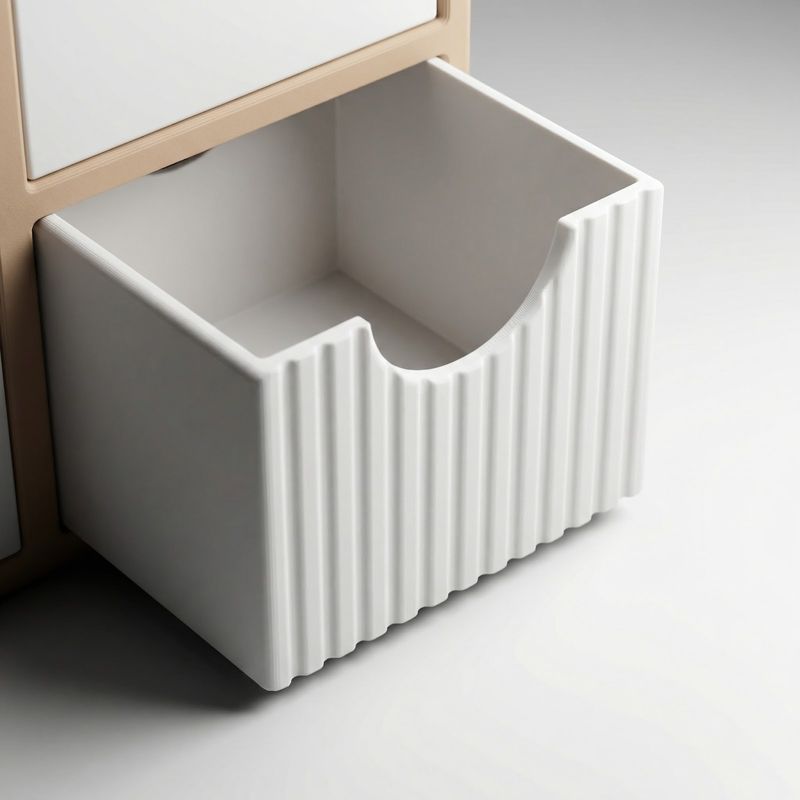 Fashion, accesorii si bijuterii - Femei - Bijuterii femei - Cutii bijuterii - Organizator Bijuterii cu Sertare Armonie, Bej, 16 cm - Infinity.ro