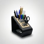 Carti si Birotica - Birotica - Accesorii de birou - Suporturi accesorii birou - Suport pentru telecomenzi, negru, 3 compartimente, 17 cm - Infinity.ro