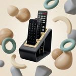 Carti si Birotica - Birotica - Accesorii de birou - Suporturi accesorii birou - Suport pentru telecomenzi, negru, 3 compartimente, 17 cm - Infinity.ro