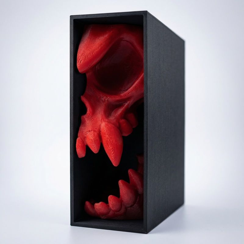 Carti si Birotica - Carti - Accesorii pentru cititori - Insertie Decorativa pentru Raft de Carti, Rosu/Negru, 17 cm - Infinity.ro