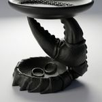 Fashion, accesorii si bijuterii - Femei - Bijuterii femei - Cutii bijuterii - Tavita pentru Bijuterii cu Design Marin, Negru, 14 cm - Infinity.ro