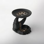 Fashion, accesorii si bijuterii - Femei - Bijuterii femei - Cutii bijuterii - Tavita pentru Bijuterii cu Design Marin, Negru, 14 cm - Infinity.ro