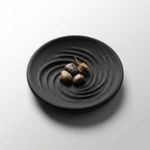 Casa si Gradina - Decoratiuni - Obiecte decorative - Vaze si boluri decorative - Tava decorativa spiralata, 15 cm, neagra, design modern - Infinity.ro