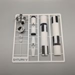 Jucarii, Copii si Bebe - Jucarii si jocuri - Jocuri si puzzle - Puzzle - Puzzle 3D NASA Saturn V, racheta, kit asamblare prin imbinare, 20cm inaltime - Infinity.ro