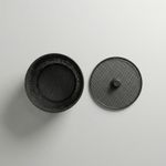 Casa si Gradina - Mobilier - Organizare si depozitare - Cutii depozitare - Cos de depozitare ventilat cu capac, negru, 20 cm - Infinity.ro
