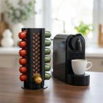 Electronice si Electrocasnice - Electrocasnice bucatarie - Preparare bauturi - Accesorii si consumabile aparate preparare bauturi - Suport Capsule Cafea Armonie Verticala, Negru, 11 cm - Infinity.ro