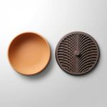 Casa si Gradina - Mobilier - Organizare si depozitare - Cutii depozitare - Cutie Depozitare Maro cu Capac Texturat, 15cm - Infinity.ro