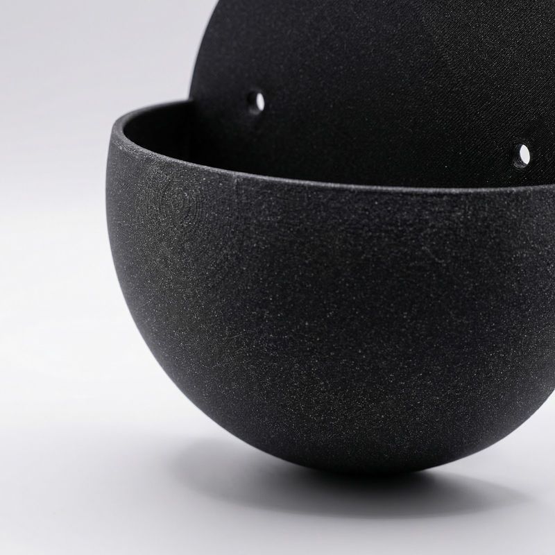 Casa si Gradina - Gradinarit si plante - Plante si ghivece - Ghivece si suporturi - Ghiveci de Perete Sferic Modern, Negru, 16 cm - Infinity.ro
