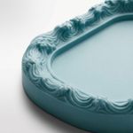 Fashion, accesorii si bijuterii - Femei - Bijuterii femei - Cutii bijuterii - Tava pentru Bijuterii cu Model Valuri, Albastru deschis, 19 cm - Infinity.ro