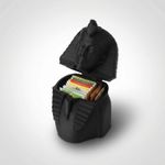 Casa si Gradina - Mobilier - Organizare si depozitare - Cutii depozitare - Cutie Depozitare Sculpturala Regala, Negru, 19 cm - Infinity.ro