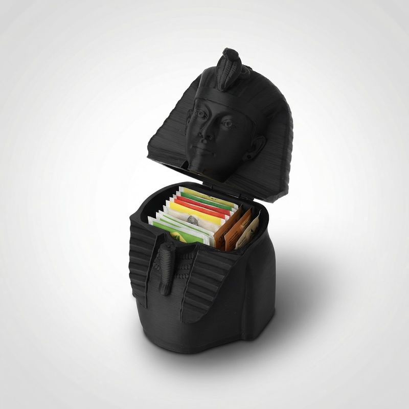 Casa si Gradina - Mobilier - Organizare si depozitare - Cutii depozitare - Cutie Depozitare Sculpturala Regala, Negru, 19 cm - Infinity.ro