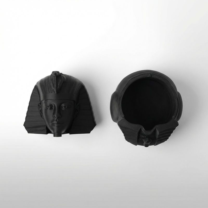 Casa si Gradina - Mobilier - Organizare si depozitare - Cutii depozitare - Cutie Depozitare Sculpturala Regala, Negru, 19 cm - Infinity.ro