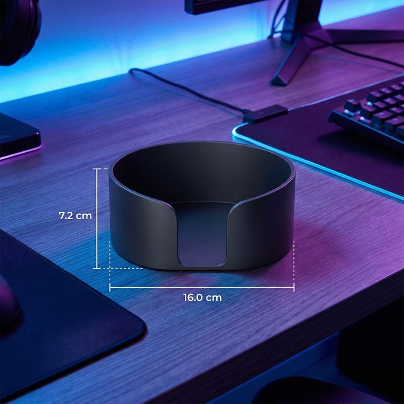 PC, gaming si accesorii - Periferice PC - Periferice Diverse - Suport casti, negru, 16 cm, design modern - Infinity.ro