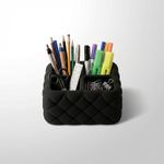 Carti si Birotica - Birotica - Accesorii de birou - Suporturi accesorii birou - Organizator birou, 4 compartimente, negru, 19 cm - Infinity.ro