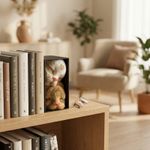 Carti si Birotica - Carti - Accesorii pentru cititori - Decor Tip Book Nook cu Pisici Adormite, Multicolor, 17 cm - Infinity.ro