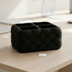 Carti si Birotica - Birotica - Accesorii de birou - Suporturi accesorii birou - Organizator birou, 4 compartimente, negru, 19 cm - Infinity.ro