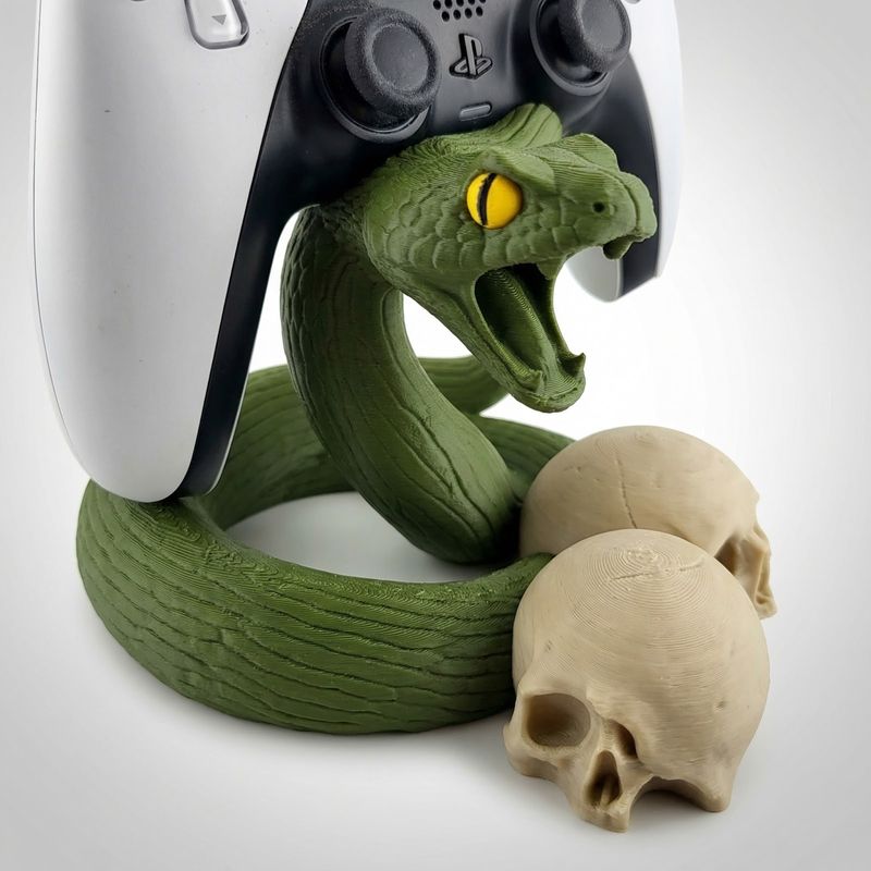 PC, gaming si accesorii - Gaming - Accesorii gaming - Accesorii console gaming - Suport Controller Serpentin Regal, Verde, 11 cm - Infinity.ro