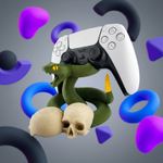 PC, gaming si accesorii - Gaming - Accesorii gaming - Accesorii console gaming - Suport Controller Serpentin Regal, Verde, 11 cm - Infinity.ro
