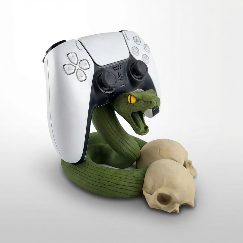 PC, gaming si accesorii - Gaming - Accesorii gaming - Accesorii console gaming - Suport Controller Serpentin Regal, Verde, 11 cm - Infinity.ro